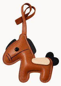 Portachiavi in pelle vegana fatto a mano Horse