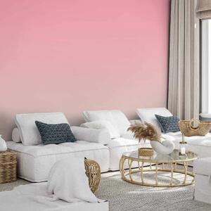 Carta da parati Occidente romantico - sfumatura rosa passa al beige