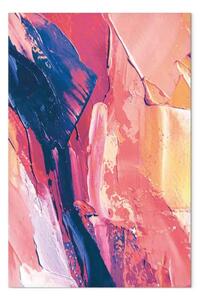 Quadro contemporaneo Emozione pittorica - colori intensi in composizione astratta