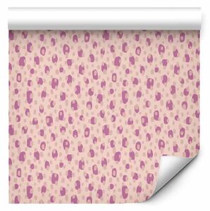 Tappezzerie Puntini e macchie - nei colori bordeaux e rosa