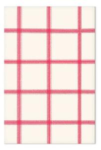 Quadro Motivo pastello - linee rosa formano griglia geometrica