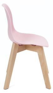 Nordic petit sedia per bambini 56,5x31x32cm, Colori disponibili - Rosa pastello