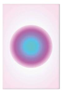 Quadro Impulso colorato - gradiente cerchio rosa e blu sfumature