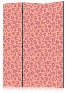 Paravento Macchie leopardate - motivo animale su sfondo crema