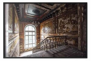 Poster: Scala ornata - scala fatiscente con bellissimo soffitto
