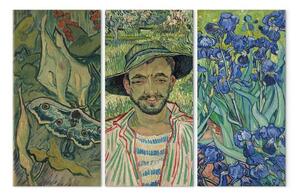 Quadro contemporaneo Opere impressioniste: ritratti realistici e fiori in colori vivaci