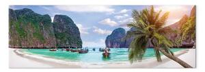 Quadro su tela Baia esotica - acque calme e vegetazione lussureggiante della Thailandia