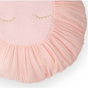 Moon cuscino diametro 35 x 12 cm, Colori disponibili - Rosa pastello