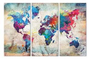 Quadro Mappe del mondo: stile moderno
