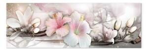 Quadro su tela Malve e magnolie stretto