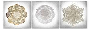 Quadro moderno Mandala Luminosi (3 pezzi)