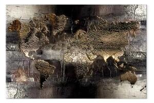 Quadro Terra dorata largo