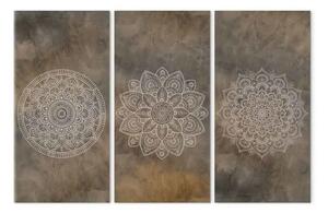 Quadro moderno Tre mandala (3 pezzi)