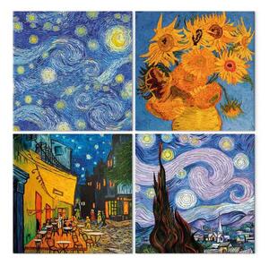 Quadro Sotto il manto della notte (4 pezzi)