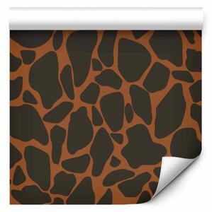 Tappezzerie Motivo della giraffa - motivo astratto con grandi macchie marroni