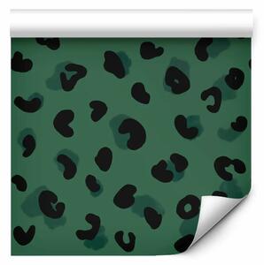 Tappezzerie Pantera verde - motivo elegante con macchie nere