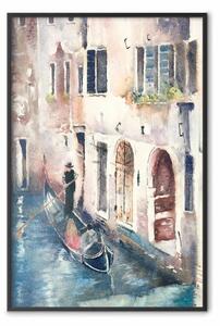 Poster: Il fascino di Venezia - vista pittoresca del canale veneziano