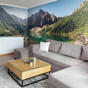 Carta da parati moderna Morskie Oko - un lago cristallino circondato dai monti Tatra