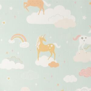 Unicorno carta da parati 0.53 m x 10.05 m, Colori disponibili - Turchese