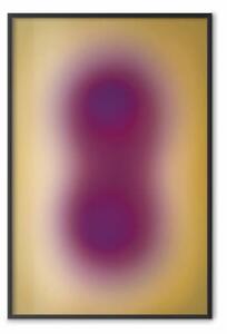 Poster: Sfumatura viola - arte astratta nei toni del viola e dell'oro