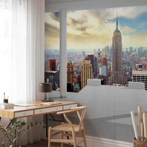 Carta da parati Panorama di New York - una moderna veduta interna della città