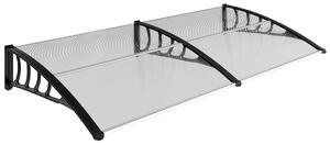 Outsunny Tettoia Moderna in Policarbonato, Alluminio e PP per Balconi, Finestre e Porte, 200x96x27 cm|Aosom