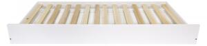 Letto estraibile giovanile in legno Popins 90x180 cm, Colori disponibili - Bianco