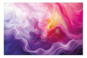 Quadro su tela Danza cosmica - energia vorticosa in tonalità pastello