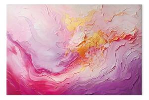 Quadro Roseto - transizioni astratte di rosa e oro