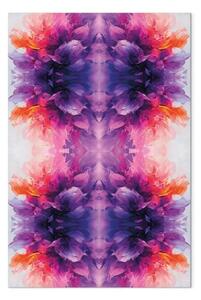 Quadro su tela Simmetria misteriosa - gioco astratto di colori e forme intense