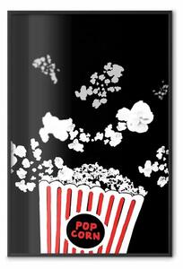 Poster: Popcorn al cinema - schizzi di cornflakes in stile contrastante