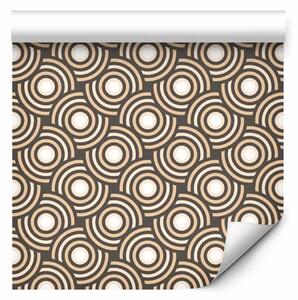 Tappezzerie Cerchi concentrici - motivo elegante con elementi circolari