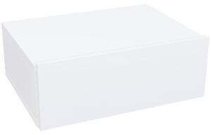 HOMCOM Comodino Sospeso Moderno camera da letto con Cassetto, in Legno, 40x30x15 cm, Bianco|Aosom Italy