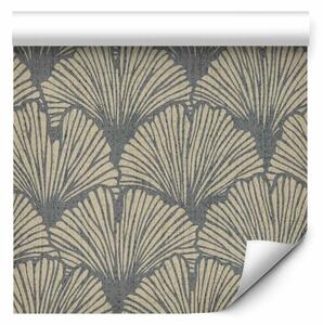 Tappezzerie Ventagli astratti - elegante motivo geometrico in stile retro