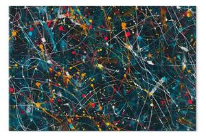 Quadro moderno Espressionismo colorato - pennellate astratte di vernice
