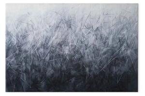Quadro Impressione grigia - astrazione neutra in toni grigi