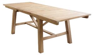 ORATOR - set tavolo in teak cm.220/300x100x77 h con 6 sedute