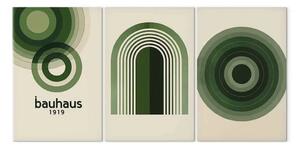 Quadro contemporaneo Ispirato Bauhaus - disposizioni simmetriche di cerchi e archi in stile moderno