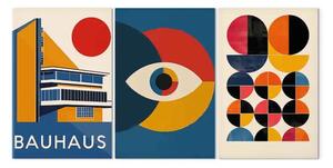 Quadro contemporaneo Ispirato Bauhaus - architettura modernista, occhio astratto e forme geometriche