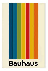 Quadro moderno Ispirato Bauhaus - strisce verticali in tonalità moderniste