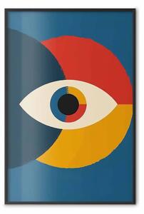 Poster: Ispirato Bauhaus - occhio artistico con colori e forme contrastanti