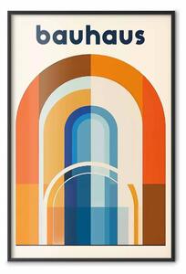 Poster: Ispirato Bauhaus - composizione moderna con archi e forme