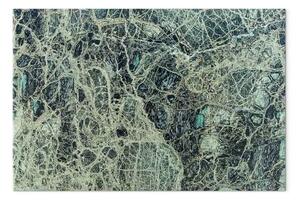 Quadro su tela Giada frantumata - texture naturale del minerale verde