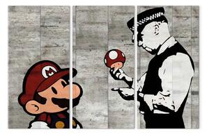 Quadro Banksy: Mario Bros