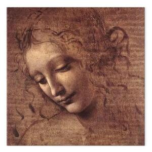 Riproduzione Leonardo da Vinci - Testa di giovane donna (Leda)