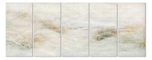 Quadro Paesaggio minimalista - spiaggia sabbiosa in tonalità delicate