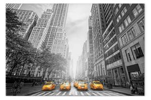 Quadro moderno New York - taxi gialli a Manhattan