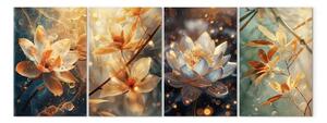 Quadro moderno Fiori magici - piante piene di energia positiva in stile Zen