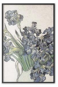 Poster: Vaso con iris - frammento di dipinto di Vincent Van Gogh