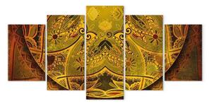 Quadro moderno Mandala: Forza dorata